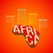 Vector africa infographics design. Africa map
