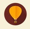 Vector air ballon icon flat