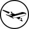 Vector airliner icon