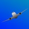 Vector airplane image. Plane in the sky icon. Premium quality airplane photo. Plane in the sky