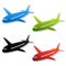 vector airplane stickers