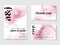 Vector alcohol ink art cloud.Pink watercolor drop mesh design with cute wedding invitation text. Macro liquid background with
