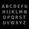 Vector alphabet with diamonds letters