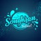Vector Amazing Songkran festival logo water splash