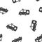 Vector ambulance icon seamless pattern on a white background