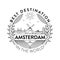 Vector Amsterdam City Badge, Linear Style