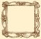 Vector antique frame