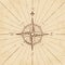 Vector Antique Grunge Compass Rose