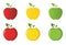 Vector apples collection