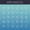 Vector Appliances Line Icons