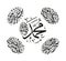 Vector of arabic calligraphy name of Prophet - Salawat supplication phrase translated as God bless Muhammad