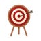 Vector Archery Target Icon on White Background