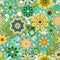 Vector art vintage stylization floral pattern. background