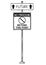 Vector Artistic Drawing of Traffic Arrow Sign With Future and No Freedom Beyond This Point Texts.