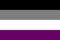 Vector Asexual Flag.