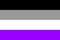Vector Asexual Pride Flag. LGBT community symbol. Sexual minorities identity