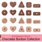 Vector Assortment of Chocolate Bonbon Collection