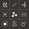 Vector atom icon set