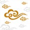 Vector Auspicious Cloud pattern isolated