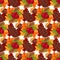 Vector autumn berries seamless pattern vegetarian berry food wallpaper with branches background illustration
