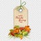 Vector Autumn Thanksgiving Label