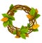 Vector autumn wreath decoration