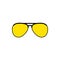 Vector aviator sunglasses icon