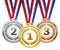 Vector award medals set