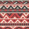 Vector Aztec Tribal Seamless Pattern on Crumpled