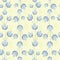 Vector baby blue rose buds ornamental columns vertical vines on light texture seamless pattern background.