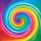 Vector backdrop of spiral rainbow spectrum