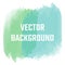 Vector background. Background with abstract painted elements, and text in green, birch color