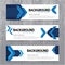 Vector background banner Collection horizontal business set