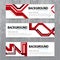 Vector background banner Collection horizontal business set tem