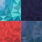 Vector background of colored triangles