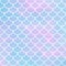 Vector background with fish scale and shining sparcles on soft pastel magic color palette gradient