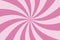 Vector background in the form of a pink spiral. Pink whirlwind. Pink candy pattern. Psychedelic drawing