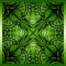 Vector background with ornament. Green background