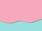 Vector background in paper style origami. 3D. Creative pattern. Pale pink and blue horizontal waves. Minimalistic Wallpaper.