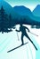 vector background with polygonal landscape illustration with athletes. winter sports. flat design. vector illustration. snowboard