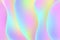 Vector background with rainbow mesh. Mystical universe banner in princess colors. Fantasy gradient with hologram. Holographic