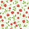 Vector background with roses.