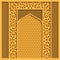 Vector background with traditional indian architecture and golden ornaments