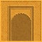 Vector background with traditional indian architecture and golden ornaments