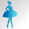 vector ballerina ballet illustration dancer dance beautiful dress girl silhouette