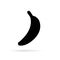 Vector banana silhouette icon
