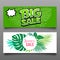 Vector Banner big sale and summer sale collections