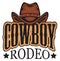 Vector banner or emblem for a Cowboy Rodeo show