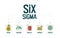 A vector banner of Lean Six Sigma is a continuous improvement methodology that focuses on the elimination of waste and the