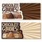 Vector banners for Chocolate Candies